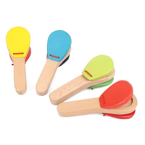Mazo de entrenamiento de ritmo de madera para niños, mazo de madera, juguete de percusión, castañuelas de orff para principiantes, juguete para niños, instrumento para niños