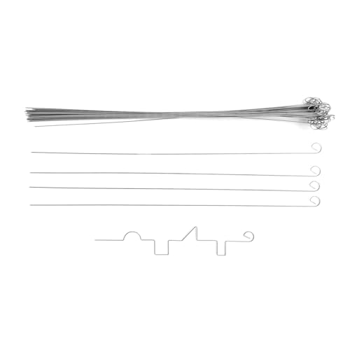 MedAT-Z 2025 | 50x Übungsdraht | 0,7mm dick, in stabiler Verpackung | Draht für das Auswahlverfahren zum Zahnmedizinstudium in Österreich mit original Öse | Manuelle Fertigkeiten | Draht biegen