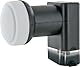 SCHWAIGER Twin LNB 2fach digital HD 4K für 2 Teilnehmer mit Wetterschutz F-Anschluss DVB-S DVB-S2 SAT Empfänger wetterfest für Satellitenschüssel SAT-Empfang