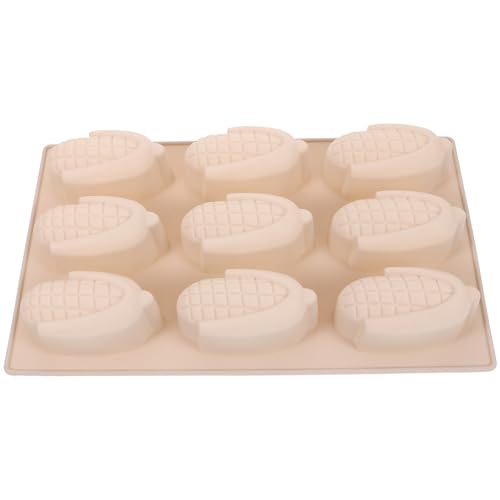 Veemoon Molde de silicona antiadherente para chocolate y dulces con 9 cavidades en forma de maíz, molde para hornear postres y galletas, color gris, reutilizable y seguro para cocina