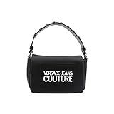 Italia Versace JEANS COUTURE Bolso mini efecto de goma con logotipo negro 73VA4BR5ZS463 899, Nero, Talla única