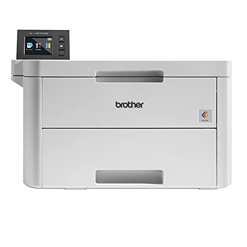 Brother L-3270Cdw Series Compact Digital Color Laser Printer I Mobile Printing I Nfc I Auto 2-Sided Printing I 2.7" Color Touchscreen I Up To 25 Ppm I Up To 50-Sheet Tray Capacity + Printer Cable #TOP3