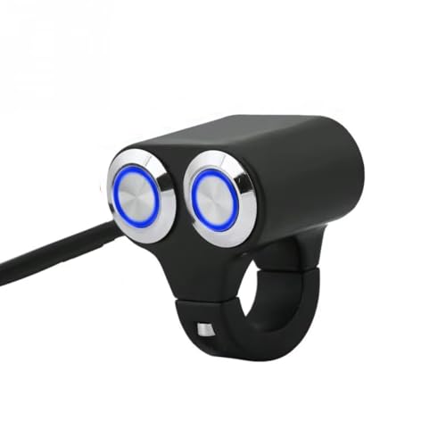Interrupteur de guidon moto 22mm bouton démarrage phare et clignotant