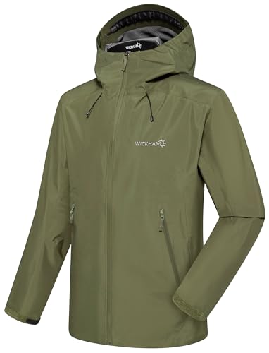 WICKHAM Men's Waterproof Windproof Rain Jacket