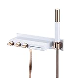 Faites l'expérience d'un refroidissement efficace avec notre sortie cascade, conçue pour un grand débit qui minimise la perte de température. L'arc d'eau doux assure une expérience lisse et sûre, sans bords tranchants. Parfait pour améliorer votre environnement de bain ou de douche, cette fonctionnalité innovante allie fonctionnalité et élégance pour une routine quotidienne agréable.