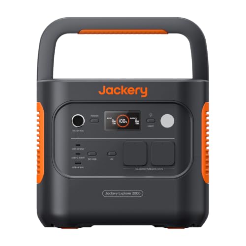 Jackery E2000 v2 Tragbare Powerstation, 2042Wh-Akku, 2200W AC(4400W Spitze)