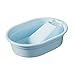 Ioensy Washboard Basin Laundry Basin with Soap Holder Tool Wash Tub Scrubbing Board for Dormitory Home Laundry Hand Wash Bathroom, Blue