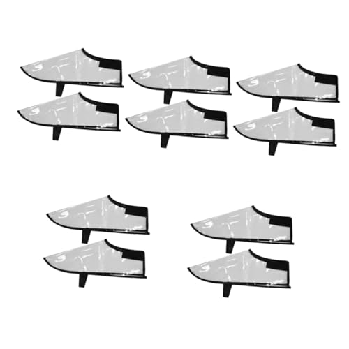 Fundas impermeables para botas DOITOOL, 5 pares, transparentes, reutilizables, para adultos, uso al aire libre miniatura 1