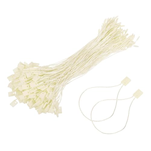 DEFANEX 200 pcs étiquettes ficelle polyester 170mm, pince plastique