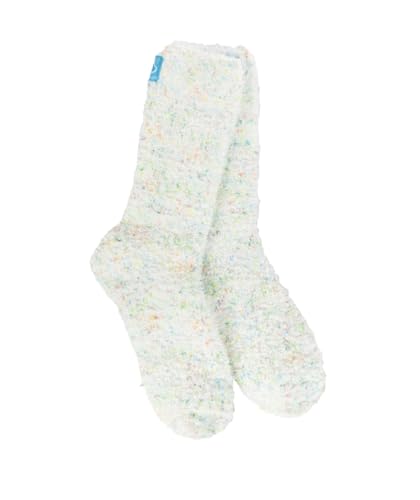 Image of World's Softest Cozy Collection Crew Socks - Smooth Multi Colors Cozy Socks - Knit Top Holiday Spirit Fashion Socks