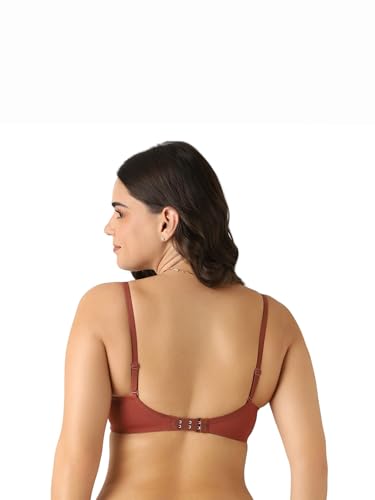 Image of Amante Smooth Charm Women's Wire-Free Padded T-Shirt Bra | Smooth Invisible Cups | Detachable Multiway Straps | Lightly Padded Everyday Comfort Bra | Soft Microfiber Fabric