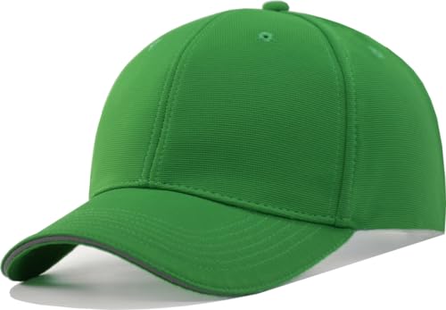Image of TSSGBL Men's Plain Baseball Hat - OSFM & XXL Big Head Fit,Adjustable Structured Ball Cap with Reflective Sandwich Brim
