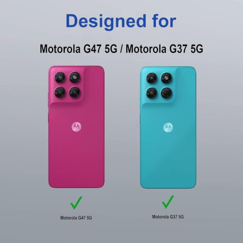 Image of Zapcase Back Case Cover for Motorola G47 5G | Magnetic Case with Built-in Metal Ring | Supports MagSafe Charger, Wallet & Car Mount | Shockproof Hybrid PC + TPU | Blue