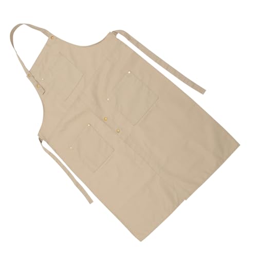 Abaodam - Abaodam Canvas Pottery Apron for Women with Oil-resistant Coating Breathable Comfortable Bib Apron for