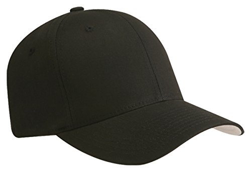 Flexfit 6 Panel Structured Mid Profile Cap_black_Large X-Large