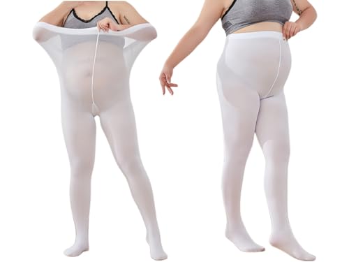 Image of 2 Pairs 200lb Plus Size Tights for Women, 120D Oversize Women Pantyhose High Waist, Sexy Women's Pantyhose