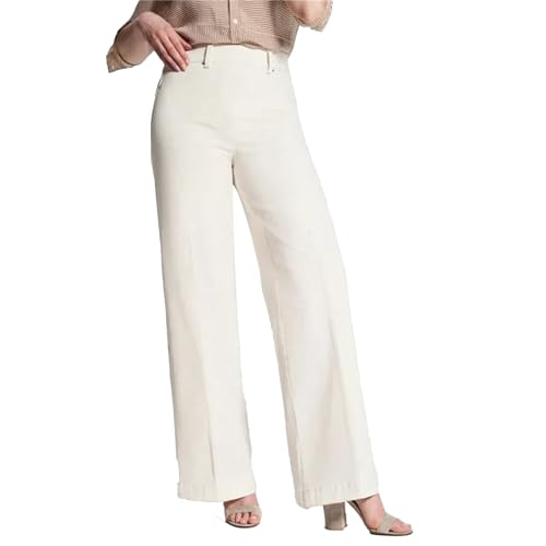 90s Jeans Women High Waisted Stretchy Wide Leg Pull On Trouser Trendy Front Seam Spring Summer Jean