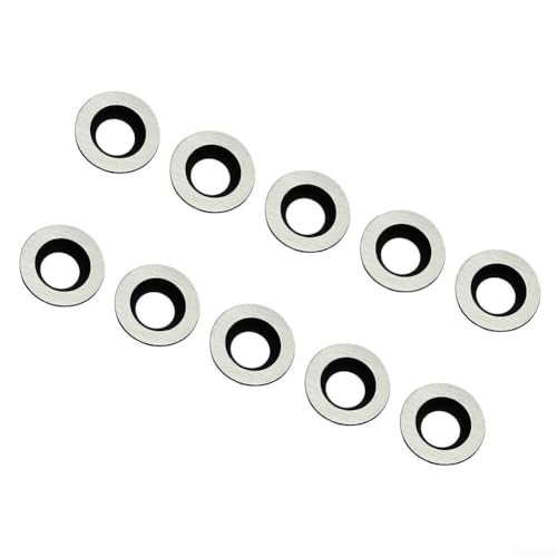 12mm Round Carbide Inserts for Easy Wood Tools Ci3, Ci3-NR, 6400 & 6400NR Woodturning Cutters — 10-Pack, 30° Cutting Angle, 2.5mm Thickness, Carbide Indexable Insert