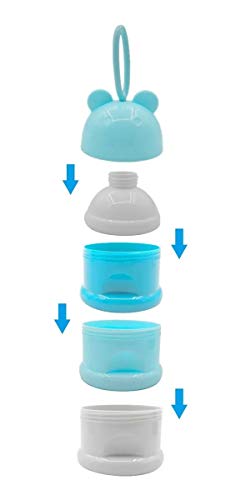 Dispenser Para Comida De Bebê 3 Compartimentos (VERDE)