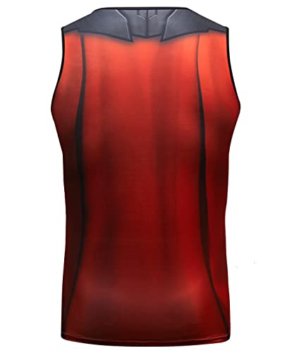 Men's Muscle Tank Top Sleeveless T-Shirts Baselayer Tees Cool Dry Compression Shirts Running Sports Vest2