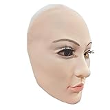 TAIMEI Silicone Mask realistic female lady costume Scary masks adult Crossdressing Men's Latex makeup New 2025 Halloween Transgender Drag Stream Spooky