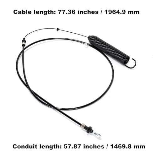 Ruimou GY22387 PTO Lawn Mower Blade Engage Cable Compatible with John Deere 107S D100 D105 D110 D120 D125 D130 E100 E110 E120 E130 X105 X106 X107 X125 X126 X127 X145