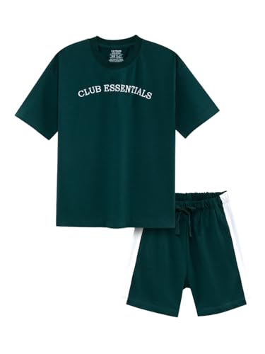 Image of Nap Chief Kids Cotton Chill Club Essentials Printed Co ord Sets for Boys & Girls, T Shirt and Shorts for Casual Wear