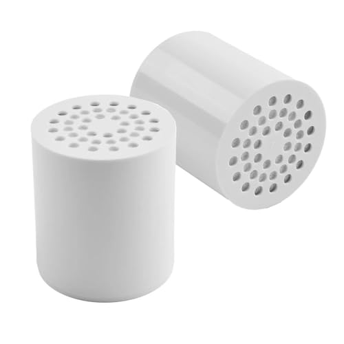 Cartucho de Repuesto para Filtro de Ducha, Filtro Universal para Cabezal de Ducha para Agua Dura, Suavizador de Agua con Alta Salida (Carbón) - TOOLSTAR