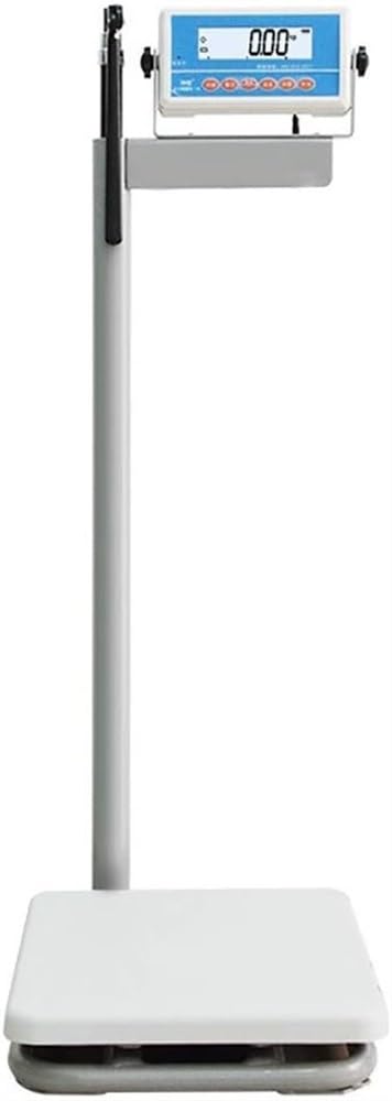 MYUYEE Weighing Scales,Digital Scale,Height And Weight Electronic Weight Scales,With Height Rod,90°Rotatable Instrument Head,Digital Bathroom Scale,200Kg