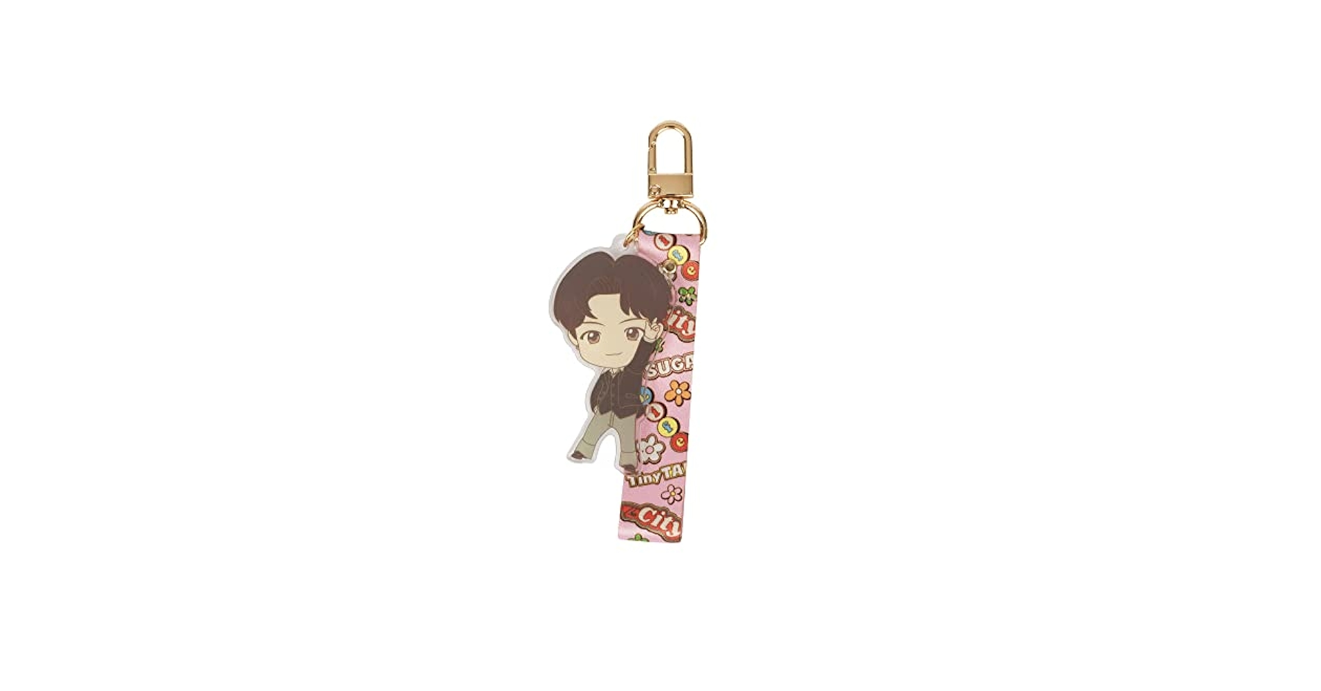 BTS TinyTan Dynamite Acrylic Strap Keyring Key Chain