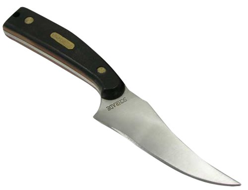 SW KNIFE/BTI TOOLS LLC OLD TIMER SHARPFINGER FIXED 3.3"" 7CR17 SS CLIP POINT SYN BLK HANDLE