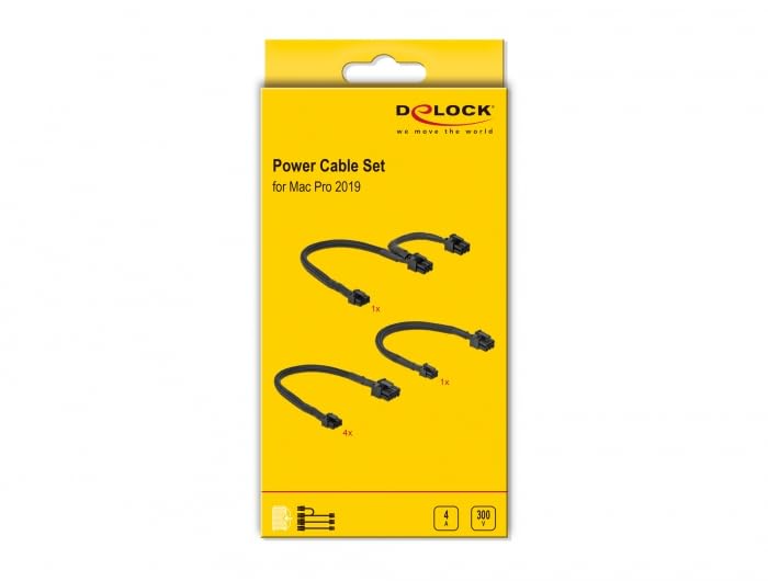 Delock Powerkabel Set passend für Mac Pro 2019