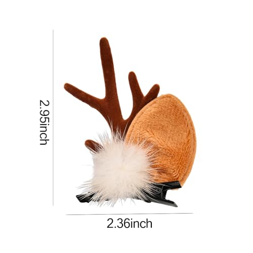 Pinzas de Pelo con Astas de Reno para Navidad miniatura 7