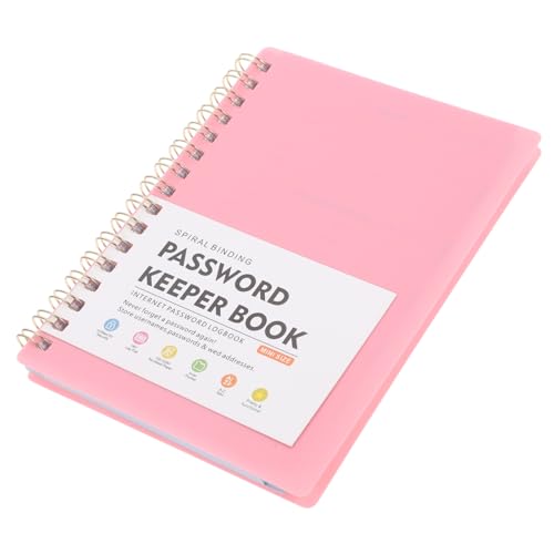 ELAYARD スパイラルバインディング付きパスワード記録メモ帳 ウェブサイトアドレスとログイン情報の管理に便利な多機能ノート ポータブル設計で家やオフィスでの使用に適応