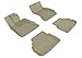3D MAXpider Complete Set Custom Fit All-Weather Floor Mat for Select BMW 7 Series (F01) Models - Kagu Rubber (Tan)