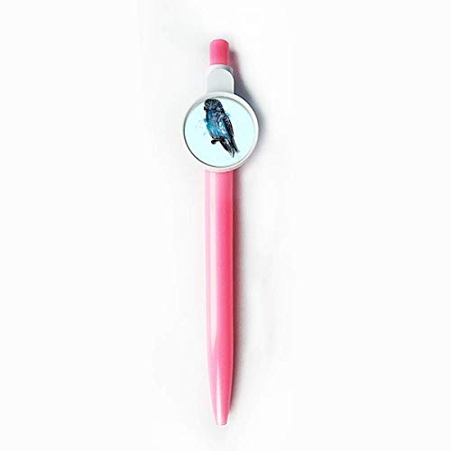 Stylo bille rétractable bleu perroquet papeterie écriture bureau portable