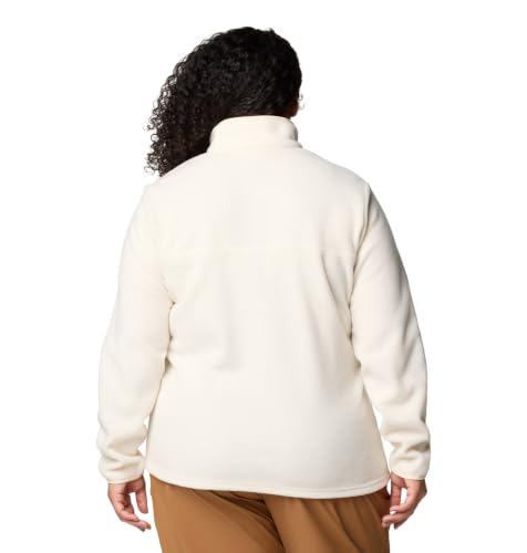 Image of Columbia Womens Benton Springs Half Snap II Pull Over Fleece Jacket, Dark Stone /Canoe /Vintage Blue, 3X