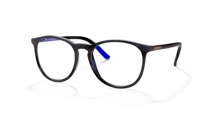 Image of BluBlocker Hyde Park Tech Glasses (Black): Healthier Eyes and Better Sleep. Blue Light Glasses for Computer, TV, Gaming.