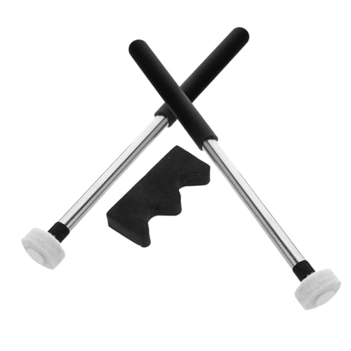 2 pares de baquetas etéreas negras para percusión miniatura 1