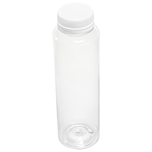 Restaurantware 12 Ounce Juice Bottles 100 Empty Plastic Bottles - Recyclable With Safety Cap Clear Plastic Juice Containers For Juicing For Milk Tea And Other Beverages