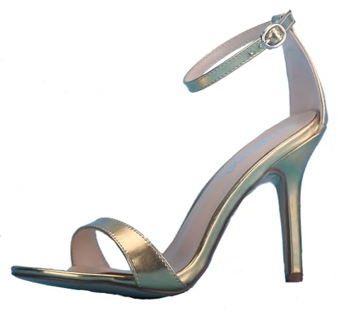 Sandales à talon femme bout ouvert nu-pieds sangle cheville TM015