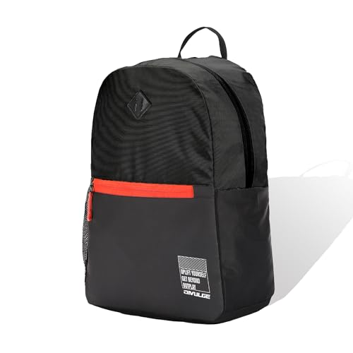 Image of DIVULGE Coral 24 Liters Large black Casual Backpack with Laptop sleeve, Front Pocket and Water Bottle Pouch (Black)