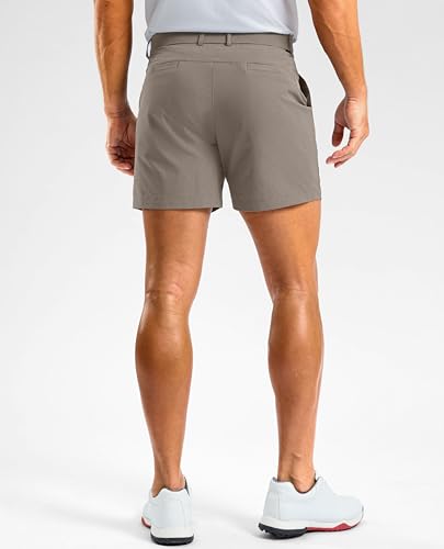 Image of Soothfeel Men's Casual Shorts 5 /7 /9 Inch Golf Dress Shorts for Men Flat Front Work Lightweight Quick Dry with 4 Pockets
