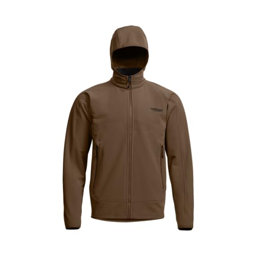 SITKA Alpha Fleece Hooded Jacket, Brown, Large