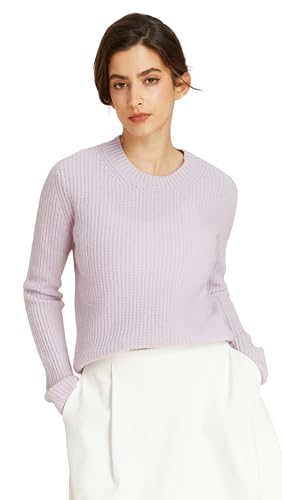 Image of EURKEA Women's Cashmere Blend Crewneck Sweater Soft Warm Winter Pullover