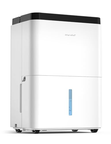 Image of Dehumidifiers for Home Max 35 Pints, Compressor Dehumidifier with Drain Hose, Auto Mode, Dry Clothes, Two Fan Speeds, 24H Timer, Smart Humidity Control, for Bedroom, Basement, Bathroom, Home
