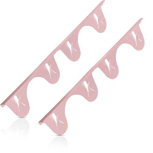 Stainless Steel Stove Gap Covers in Pink– 2 Pack Adjustable 13.8” to 27.5” Retractable Stove Gap Filler, Heat Resistant Guard for Range Top & Counter Gaps, Easy to Clean and Maintain