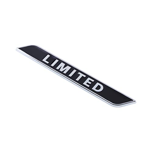 Image of Limited Emblem 3D nameplate Logo Right /Left /Tailgate Fender Badge Compatible with Car Truck (Black)