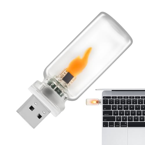 Genérico Car Usb Light   Flameless Vintage Compact Lighting, Usb Led Light For Car Party Bedroom Camping Vehicle Automotive Indoor Outdoor Ambient Night Lamp DecorEco Friendly Illuminatio