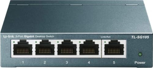 TP-Link TL-SG105, 5 Port Gigabit Unmanaged Ethernet Switch, Netwo...